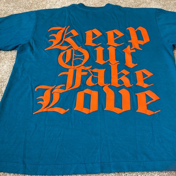 Keep Out Fake Love TEAL FLORIDA T-SHIRT - Picture 6 of 7
